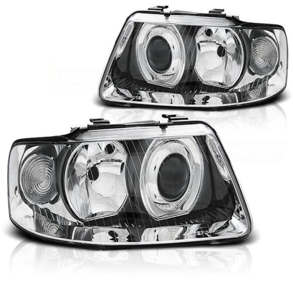 Design Scheinwerfer für Audi A3 8L Facelift 00-03 chrom