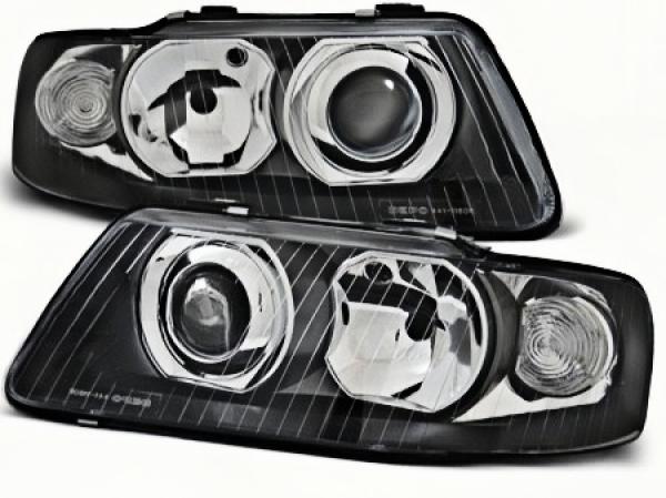 Design Scheinwerfer für Audi A3 (8L) Facelift 00-03 schwarz