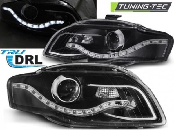 Scheinwerfer DRL LED Tagfahrlicht für Audi A4 B7 Bj. 04-08 Schwarz