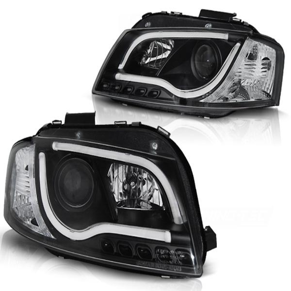 Scheinwerfer DRL LED Tagfahrlicht für Audi A3 8P 8PA Bj. 04-08 Schwarz LTI