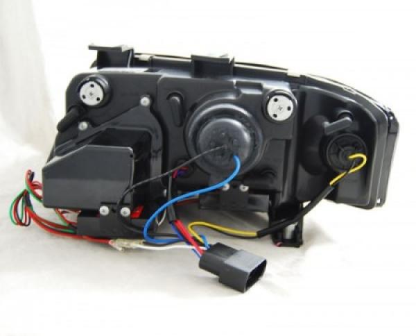 Scheinwerfer DRL LED Tagfahrlicht für Audi A6 C5 4B Bj. 97-01 Schwarz LTI