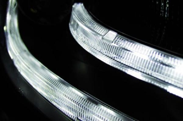 Xenon Scheinwerfer DRL LED Tagfahrlicht für Audi A4 B8 8K Bj. 08-11 Schwarz LTI