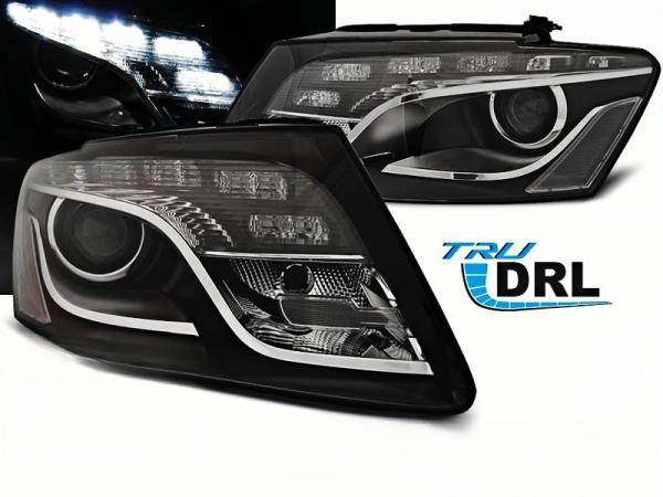 LED Tagfahrlicht Scheinwerfer für Audi Q5 (8R) 08-12 schwarz