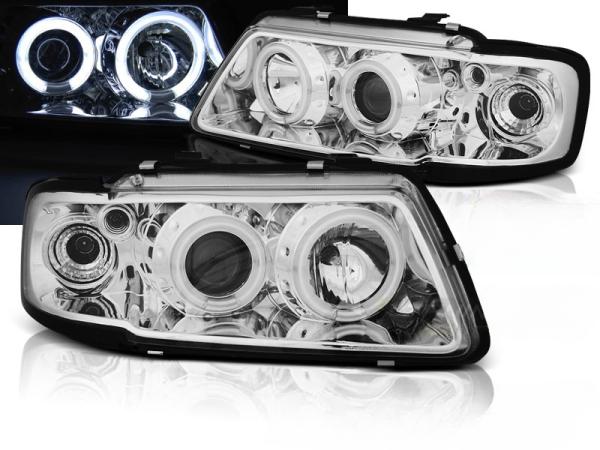 CCFL Angel Eyes Scheinwerfer für Audi A3 (8L) 96-00 chrom