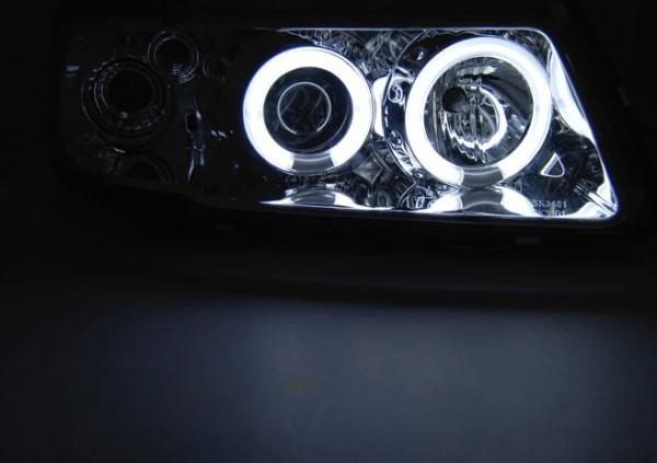 CCFL Angel Eyes Scheinwerfer für Audi A3 (8L) 96-00 chrom