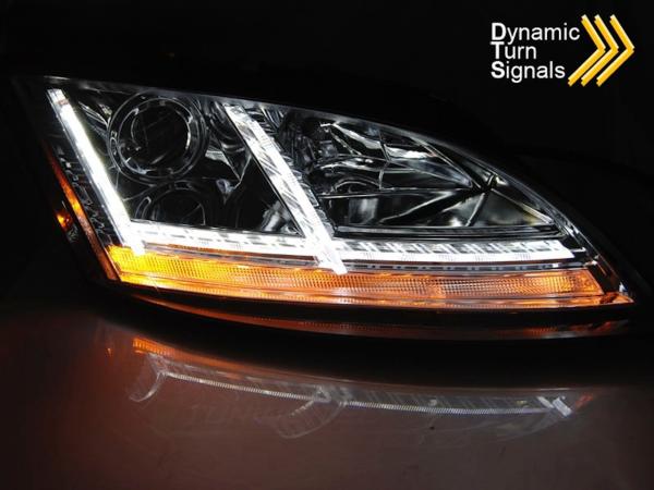 XENON LED Tagfahrlicht Scheinwerfer für Audi TT 8J 06-10 chrom