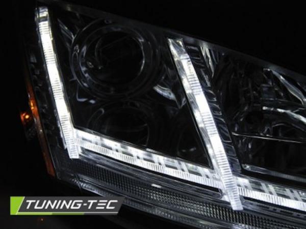 Xenon Scheinwerfer DRL LED Tagfahrlicht für Audi TT 8J 06- Chrom mit Kurvenlicht