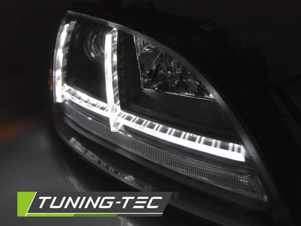 XENON LED Tagfahrlicht Scheinwerfer für Audi TT 8J 06-10 schwarz mit Kurvenlicht