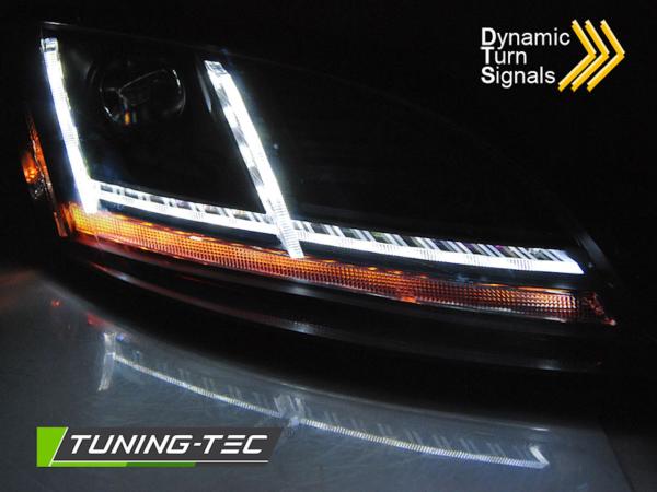 XENON LED Tagfahrlicht Scheinwerfer für Audi TT 8J 10-14 schwarz mit Kurvenlicht
