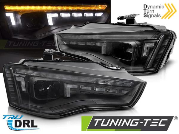 Xenon Scheinwerfer DRL LED Tagfahrlicht für Audi A5 Facelift Bj. 11-16 Schwarz