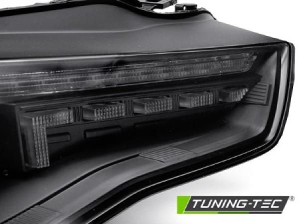 Voll LED Scheinwerfer Tagfahrlicht für Audi A5 8T 8F Facelift Bj. 11-16 Schwarz