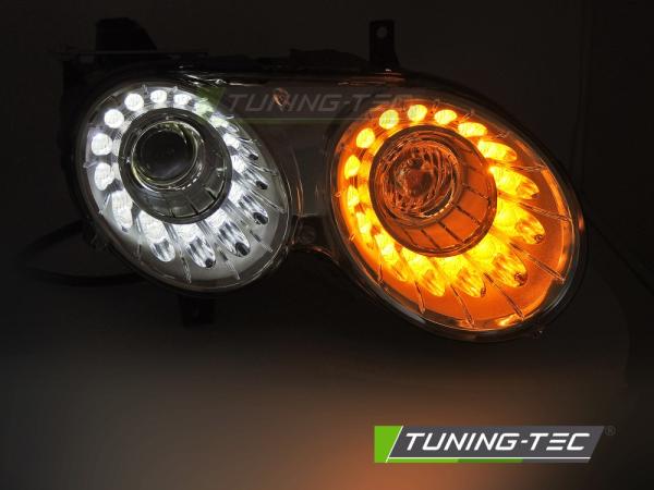 Xenon Tagfahrlicht Scheinwerfer Set für Bentley Continental GT 03-08 mit LED Blinker chrom
