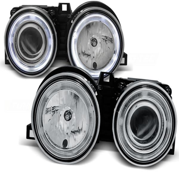 Scheinwerfer CCFL Angel Eyes für BMW 3er E30 Bj. 82-94 Chrom