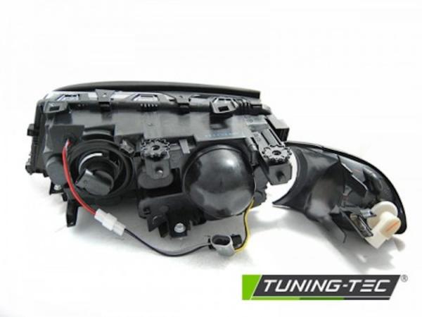 LED Angel Eyes Scheinwerfer für BMW 3er E46 Coupe / Cabrio 99-01 schwarz Set