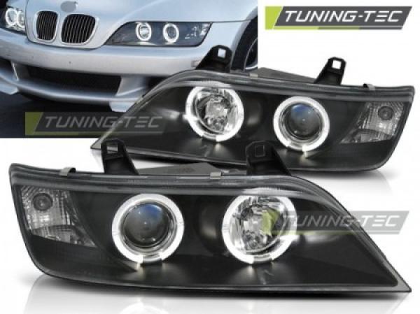 Scheinwerfer Angel Eyes für BMW Z3 Bj. 96-02 Schwarz