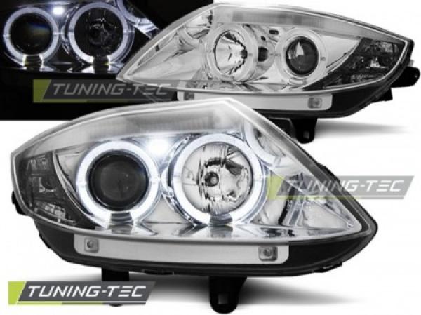 Scheinwerfer Angel Eyes für BMW Z4 E85 E86 Bj. 02-08 Chrom