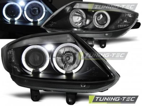 Scheinwerfer Angel Eyes für BMW Z4 E85 E86 Bj. 02-08 Schwarz