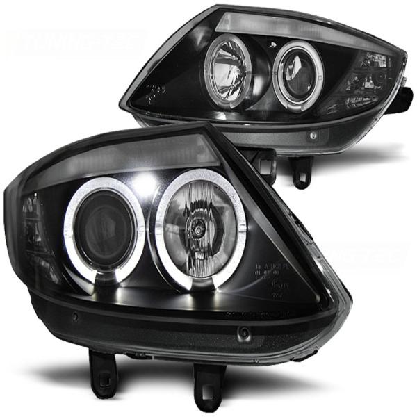 Scheinwerfer Angel Eyes für BMW Z4 E85 E86 Bj. 02-08 Schwarz