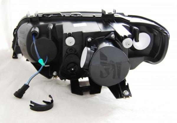 Xenon CCFL Angel Eyes Scheinwerfer für BMW X5 E53 Bj. 99-03 Chrom