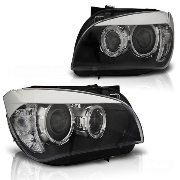 LED Angel Eyes Scheinwerfer für BMW X1 E84 10/09-12 schwarz