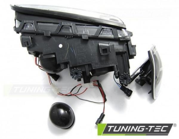 Scheinwerfer LED Angel Eyes für BMW 3er E46 Limo Touring Bj. 98-01 Chrom