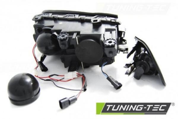 Scheinwerfer LED Angel Eyes für BMW 3er E46 Limo Touring Bj. 98-01 Schwarz
