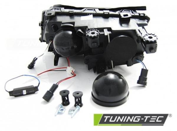 Scheinwerfer LED Angel Eyes für BMW 3er E46 Limo Touring Bj. 01-05 Schwarz