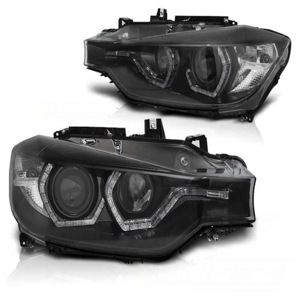 Scheinwerfer DRL LED Tagfahrlicht für BMW 3er F30 F31 Bj. 11-15 Schwarz