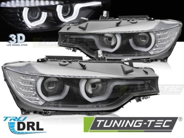 Scheinwerfer DRL LED Tagfahrlicht für BMW 3er F30 F31 Bj. 11-15 Schwarz