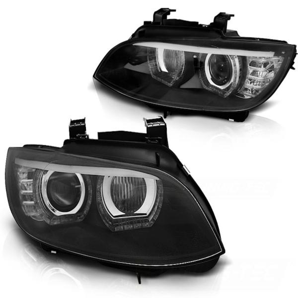 Xenon Scheinwerfer DRL LED Tagfahrlicht für BMW E92 E93 mit AFS 05-10 Schwarz