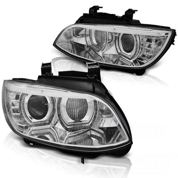 Xenon Scheinwerfer DRL LED Tagfahrlicht für BMW E92 E93 ohne AFS Bj. 05-10 Chrom