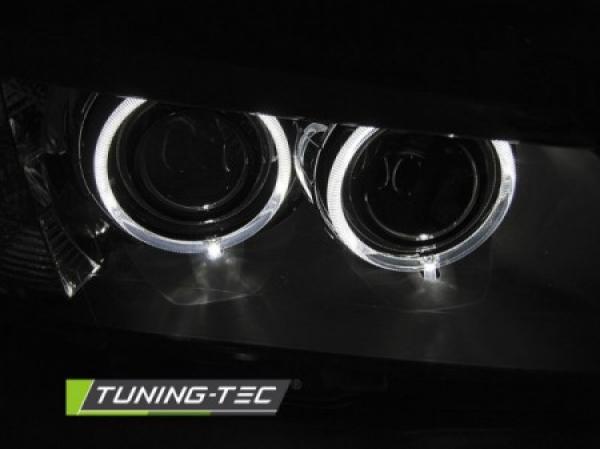 LED Tagfahrlicht Angel Eyes Scheinwerfer für BMW X3 F25 Bj. 10-14 Schwarz