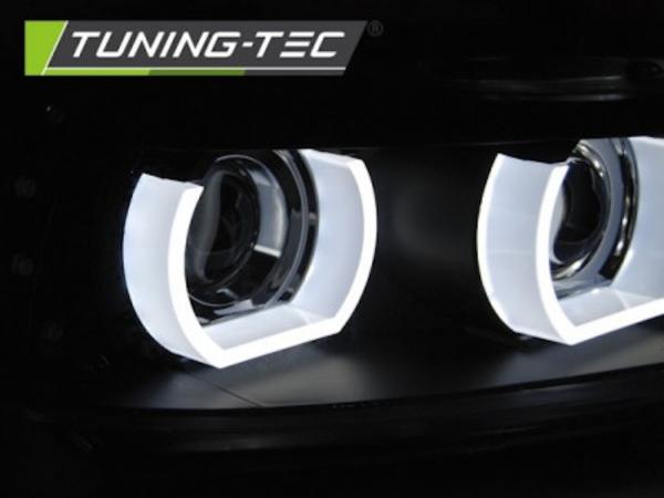 3D LED Tagfahrlicht Angel Eyes Scheinwerfer für BMW 3er E90/E91 LCI 09-11 Black