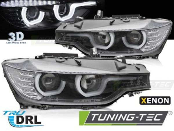 Xenon Scheinwerfer DRL LED Tagfahrlicht für BMW 3er F30 F31 Bj. 11-15 Schwarz