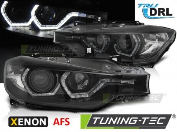Xenon Scheinwerfer DRL LED Tagfahrlicht für BMW 3er F30 F31  11-15 Schwarz AFS