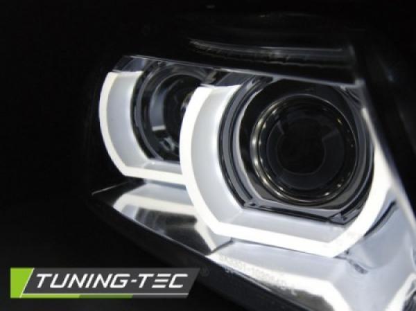 Xenon Scheinwerfer 3D Angel Eyes für BMW 3er E90 E91 LCI Bj. 09-12 Chrom AFS