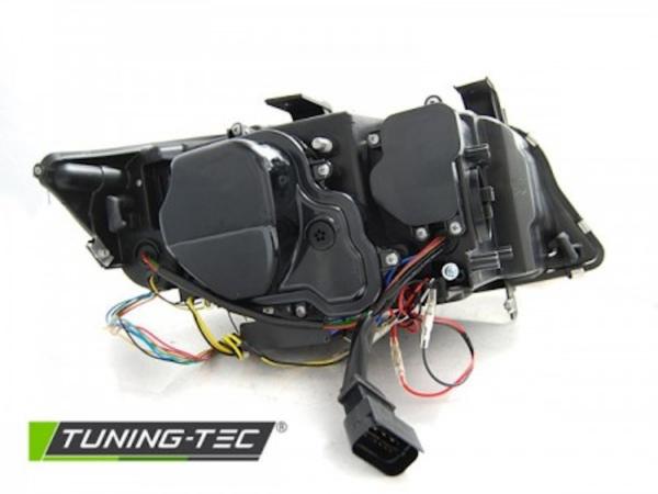 Xenon Scheinwerfer 3D Angel Eyes für BMW 3er E90 E91 LCI Bj. 09-12 Schwarz AFS