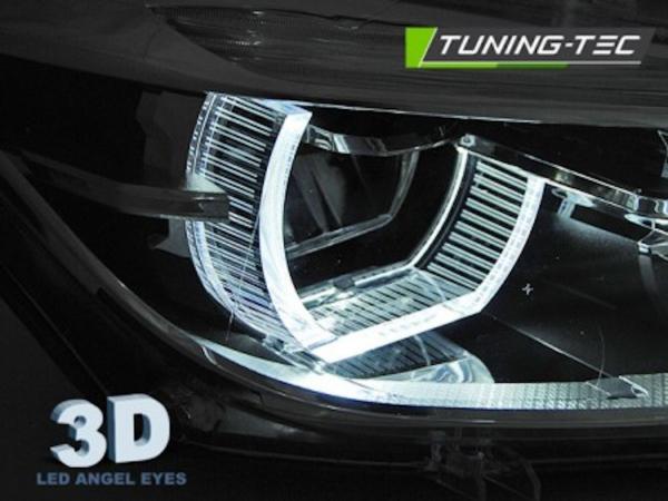 Voll LED Scheinwerfer Tagfahrlicht für BMW 3er F30 F31 Bj. 11-15 Schwarz
