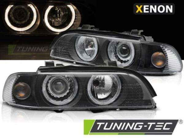 Xenon Angel Eyes Scheinwerfer für BMW 5er E39 Facelift (LCI) 00-03 schwarz