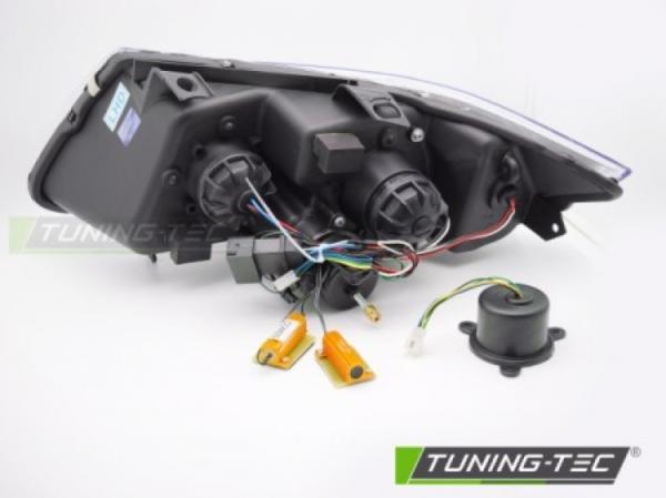 VOLL LED Angel Eyes Scheinwerfer Set für BMW 3er E90/E91 05-08 chrom
