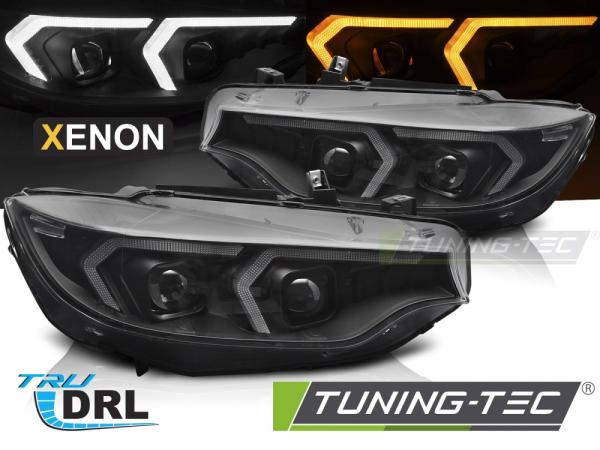 Xenon LED Tagfahrlicht Scheinwerferset für BMW 4er F32/F33 Coupe/Cabrio 13-17 schwarz