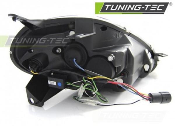 Scheinwerfer LED Tagfahrlicht Optik für Fiat Grande Punto 2 Bj. 08-09 Schwarz