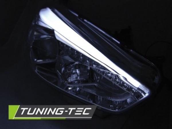 Scheinwerfer DRL LED Tagfahrlicht für Ford Focus 3 15-18 Chrom + dynamische Blinker