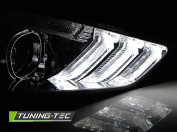 Scheinwerfer DRL LED Tagfahrlicht für Ford Focus 3 15-18 Chrom mit dynamische Blinker