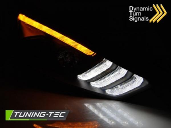 Scheinwerfer DRL LED Tagfahrlicht für Ford Focus 3 15-18 BLACK mit dynam Blinker