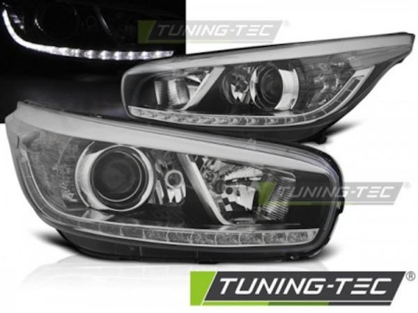 Scheinwerfer LED Tagfahrlicht Optik für Kia Ceed II Bj. 12-18 Schwarz