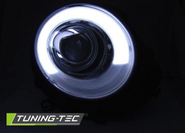 Scheinwerfer LED Tagfahrlicht Optik für Mini One Cooper Bj. 06-14 Schwarz LTI