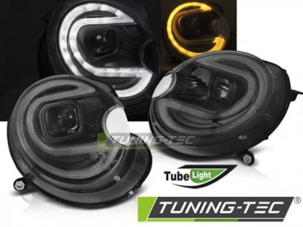 Scheinwerfer LED Tagfahrlicht Optik für Mini One Cooper Bj. 06-14 Schwarz LTI