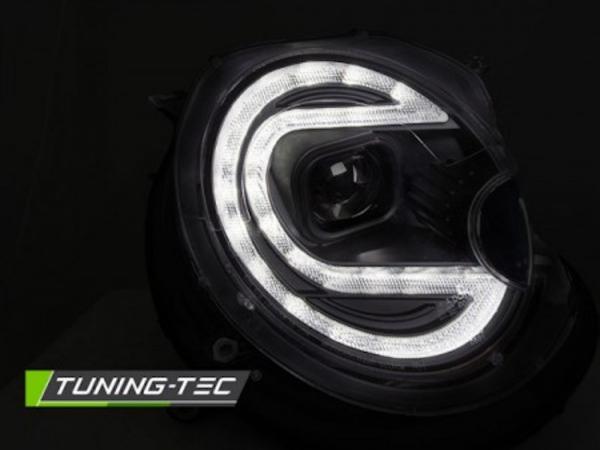 Scheinwerfer LED Tagfahrlicht Optik für Mini One Cooper Bj. 06-14 Schwarz LTI