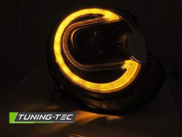 Scheinwerfer LED Tagfahrlicht Optik für Mini One Cooper Bj. 06-14 Schwarz LTI